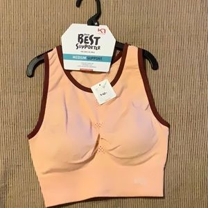 Kari Traa NESS sports bra - Soft (Lt Coral/Burg)